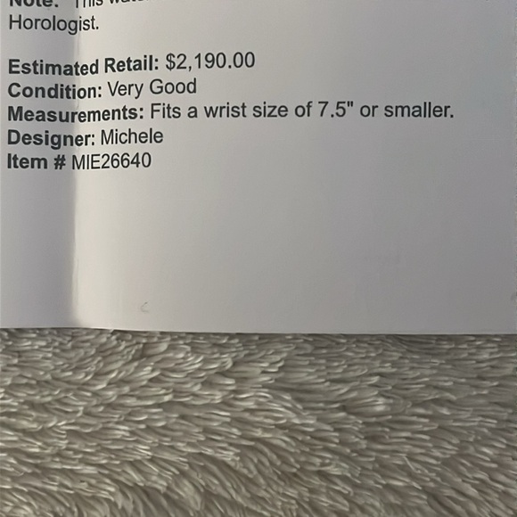 AUTHENTIC MICHELE GRACILE WATCH WHITE GOLD & ROSE GOLD WITH DIAMONDS ❤️ - Picture 7 of 7